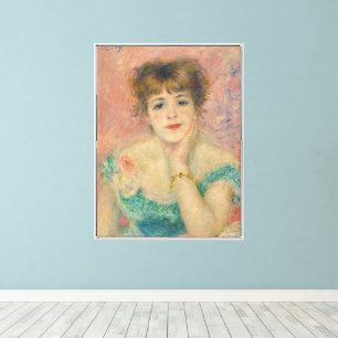 Impressão Em Tela Retrato da Atriz Jeanne Samary, Auguste Renoir