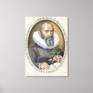 Impressão Em Tela Retrato da manjericão Besler (1561-1629) em 1612,