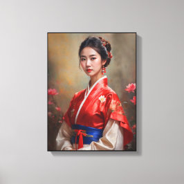 Impressão Em Tela Retrato da Princesa Chinesa