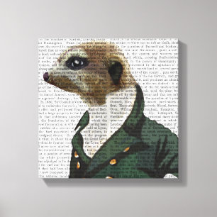 Impressão Em Tela Retrato Dandy Meerkat