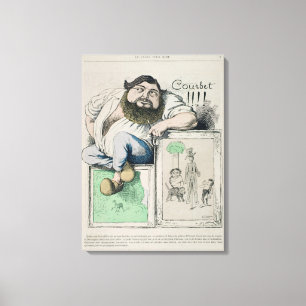 Impressão Em Tela Retrato de 1819-77) ilustrações de Gustave Courb