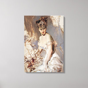 Impressão Em Tela Retrato de Alice Regnault (por Giovanni Boldini)