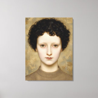 Impressão Em Tela Retrato de Arte Refinado – Inteligência Delicada