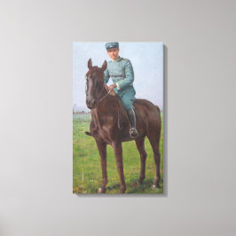 Impressão Em Tela Retrato de Attilio Triboletti (Soldado de Cavalari