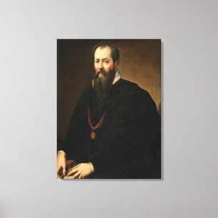 Impressão Em Tela Retrato de auto, 1566-68 (óleo em canvas)