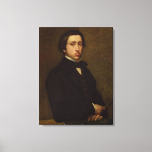 Impressão Em Tela Retrato de auto de Edgar Degas , 1855