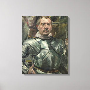 Impressão Em Tela Retrato de auto na armadura, 1914