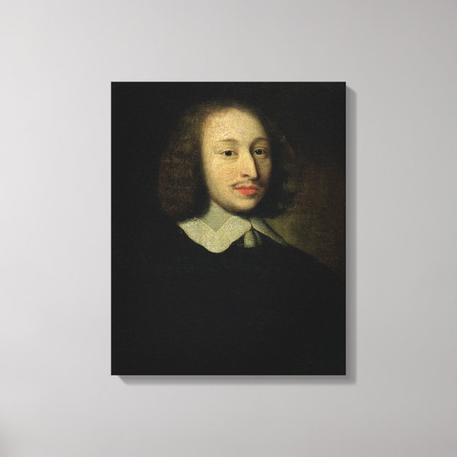 Impressão Em Tela Retrato de Blaise Pascal (Frente)