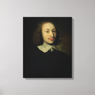 Impressão Em Tela Retrato de Blaise Pascal