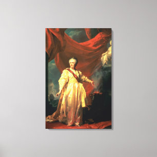 Impressão Em Tela Retrato de Catherine The Great como o Lawgiver