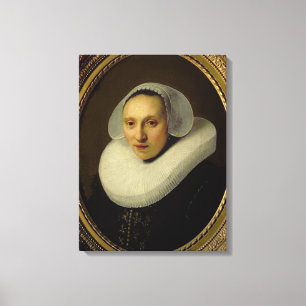 Impressão Em Tela Retrato de Cornelia Pronck, esposa de Albert