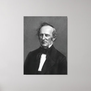 Impressão Em Tela Retrato de Cornelius Vanderbilt do comodoro cerca