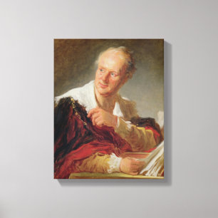 Impressão Em Tela Retrato de Denis Diderot c.1769