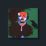 Impressão Em Tela Retrato de Edgar Allan Poe em Pop Art<br><div class="desc">Edgar Allan Poe foi um escritor americano. Ele é mais conhecido por suas histórias curtas, particularmente seus contos de mistério e do macabro.</div>