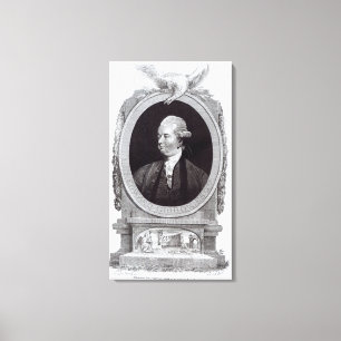 Impressão Em Tela Retrato de Edward Gibbon
