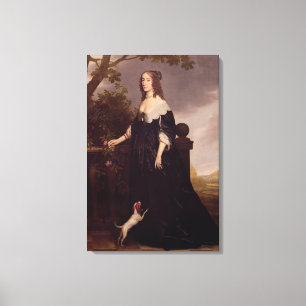 Impressão Em Tela Retrato de Elizabeth, rainha de Boémia