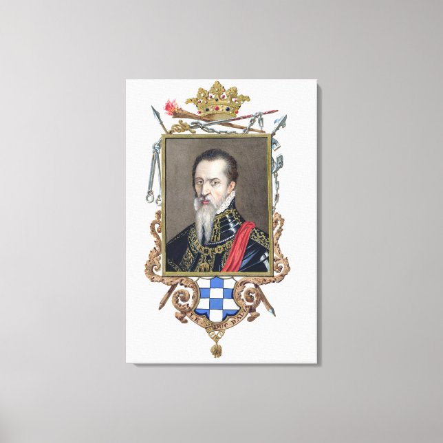 Impressão Em Tela Retrato de Ferdinand Alvarez de Toledo Duke de Al (Frente)