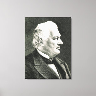 Impressão Em Tela Retrato de Fillmore Millard