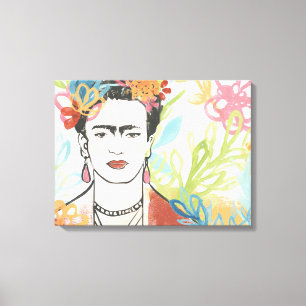 Impressão Em Tela Retrato de Frida Kahlo