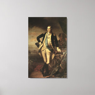 Impressão Em Tela Retrato de George Washington, 1779