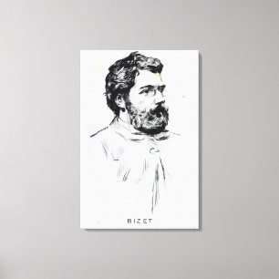 Impressão Em Tela Retrato de Georges Bizet