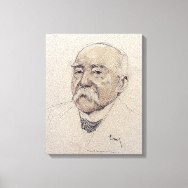 Impressão Em Tela Retrato de Georges Clemenceau (Frente)