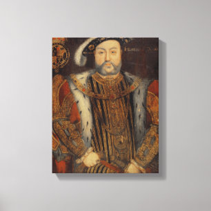 Impressão Em Tela Retrato de Henry VIII