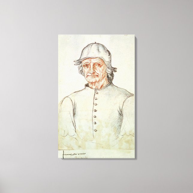 Impressão Em Tela Retrato de Hieronymus Bosch (Frente)