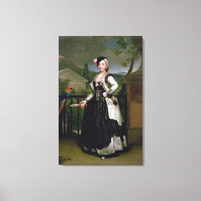 Impressão Em Tela Retrato de Isabel Parrena Arce (Frente)
