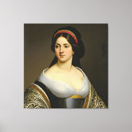 Impressão Em Tela Retrato de Isabella Marie Rousseau Fine Art