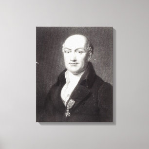 Impressão Em Tela Retrato de Jean Baptiste Joseph Delambre