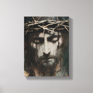 Impressão Em Tela Retrato de Jesus Cristo (#1)