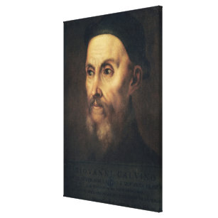 Impressão Em Tela Retrato de João Calvino