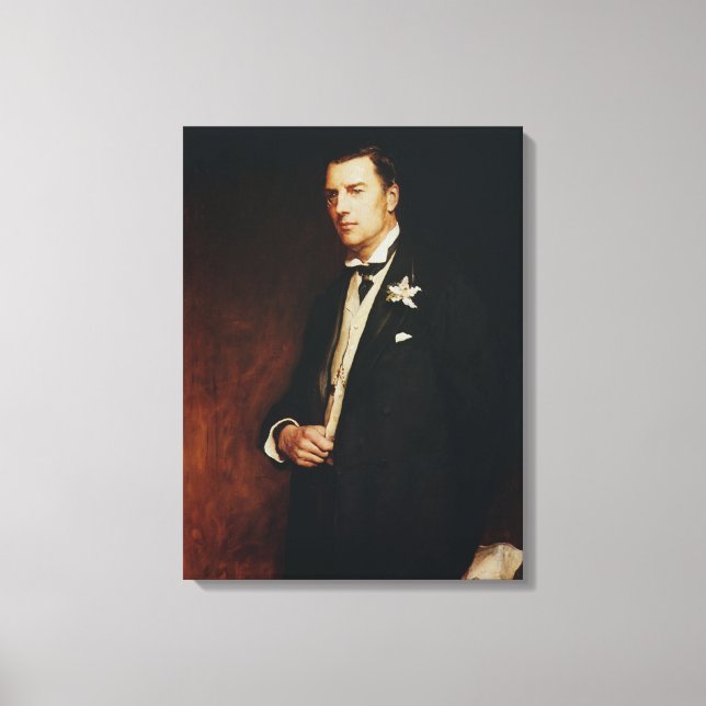 Impressão Em Tela Retrato de Joseph Chamberlain, 1886 (Frente)