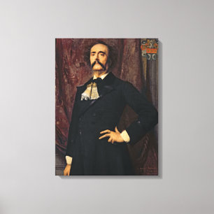 Impressão Em Tela Retrato de Jules Barbey d'Aurevilly 1881