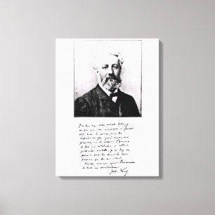 Impressão Em Tela Retrato de Jules Verne