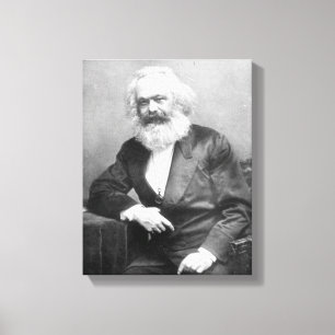 Impressão Em Tela Retrato de Karl Marx