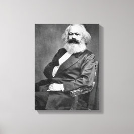 Impressão Em Tela Retrato de Karl Marx (Fundador do Marxismo)
