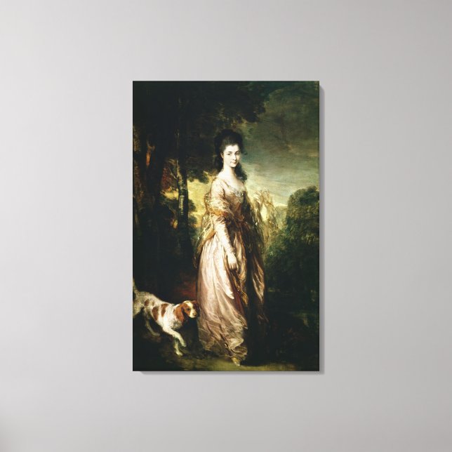 Impressão Em Tela Retrato de Lowndes-Stone c.1775 (Frente)