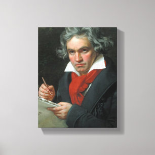 Impressão Em Tela Retrato de Ludwig van Beethoven