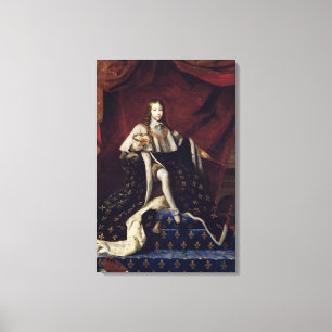 Impressão Em Tela Retrato de Luís XIV com 10, 1648 anos