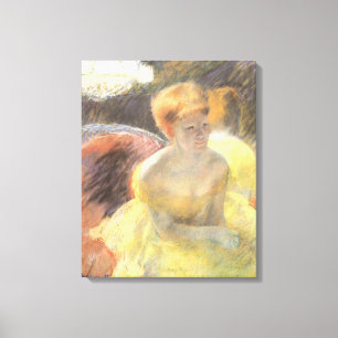 Impressão Em Tela Retrato de Lydia na Ópera de Mary Cassatt