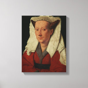 Impressão Em Tela Retrato de Margaret camionete Eyck, 1439