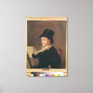 Impressão Em Tela Retrato de Mariano Goya 1815-17