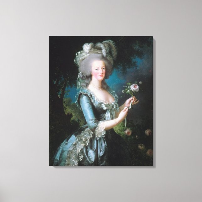 Impressão Em Tela Retrato De Marie Antoinette (Frente)