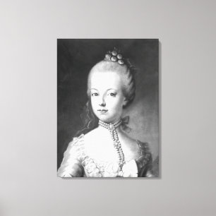 Impressão Em Tela Retrato de Marie-Antoinette de Habsburgo