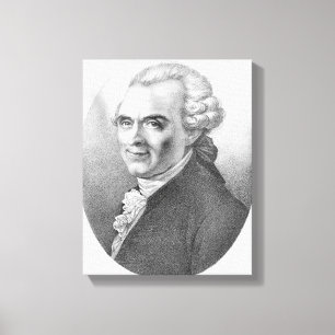 Impressão Em Tela Retrato de Michel-Jean Sedaine
