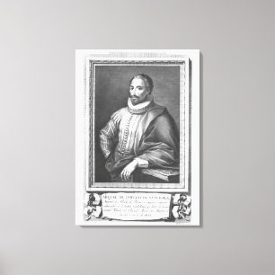 Impressão Em Tela Retrato de Miguel de Cervantes Saavedra