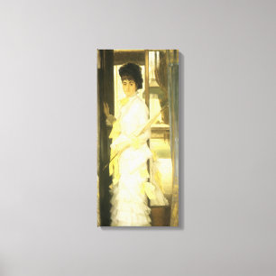 Impressão Em Tela Retrato de Miss Lloyd por Tissot, Vintage Retrait