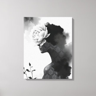 Impressão Em Tela Retrato de Moda Abstrato 